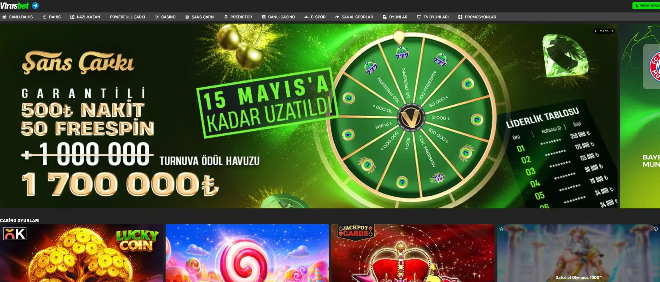 Virusbet ekran görüntüsü